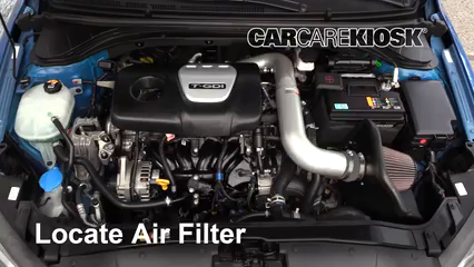 2018 Hyundai Elantra Sport 1.6L 4 Cyl. Turbo Filtro de aire (motor) Control